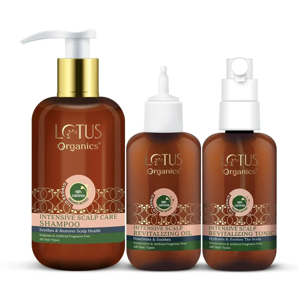 Lotus Organics+ Cosmetics Intensive Scalp Care Kit