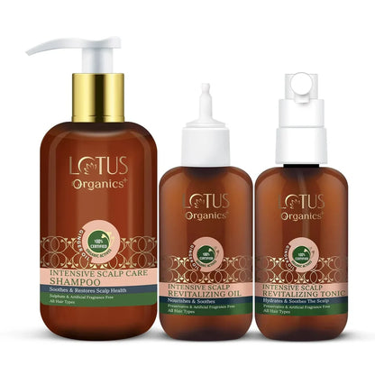 Lotus Organics+ Cosmetics Intensive Scalp Care Kit
