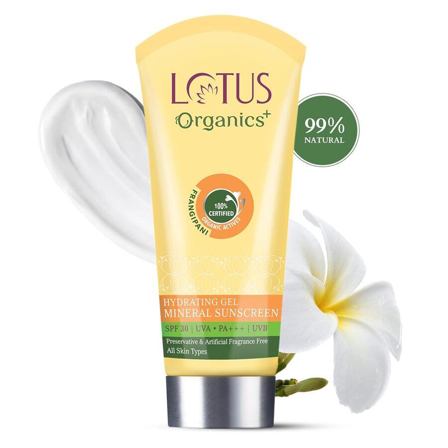 Lotus Organics+ Cosmetics Hydrating Gel Mineral Sunscreen SPF 30 PA+++ 100g