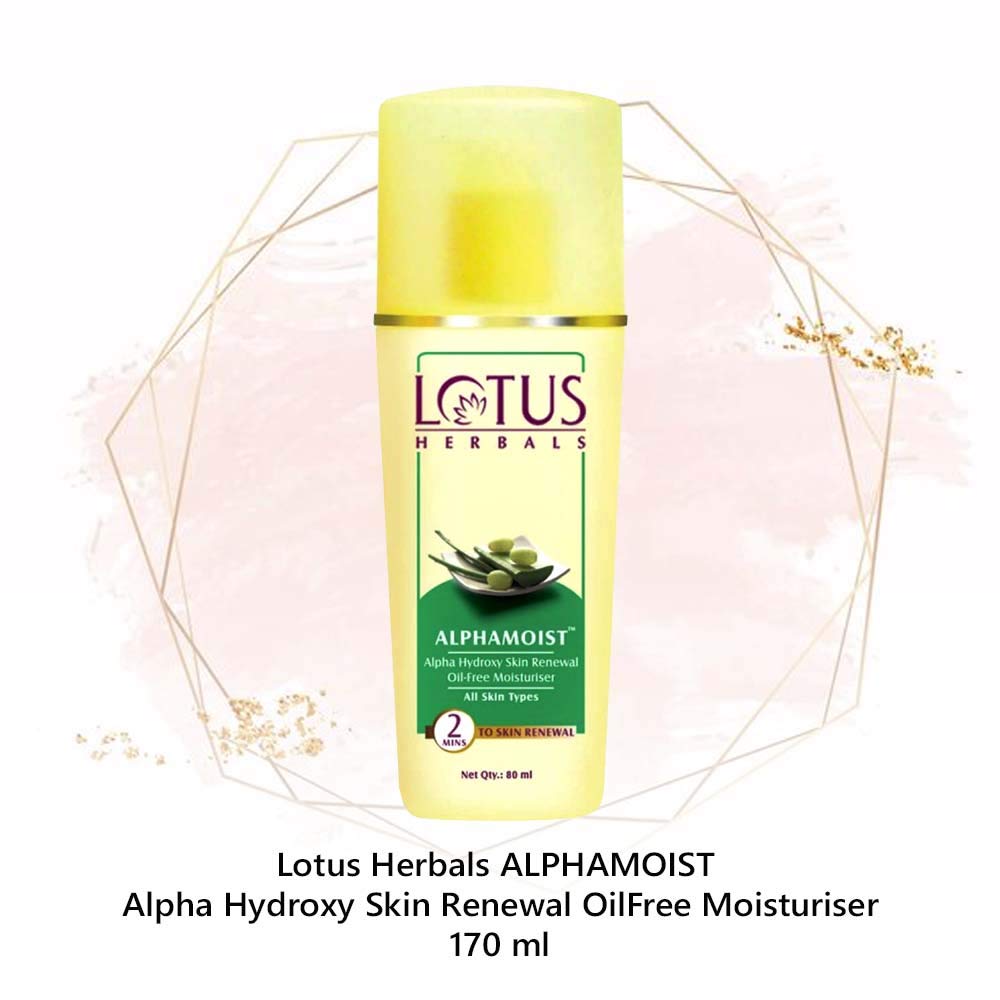 Lotus Herbals Cosmetics Alphamoist Skin Renewal Oil Free Moisturiser 170ml