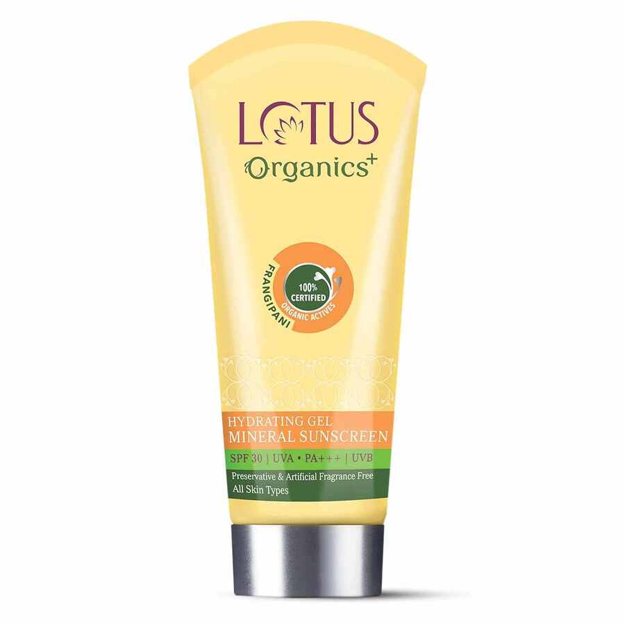 Lotus Organics+ Cosmetics Hydrating Gel Mineral Sunscreen SPF 30 PA+++ 100g