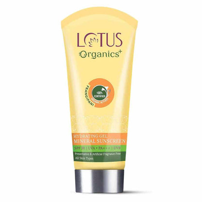 Lotus Organics+ Cosmetics Hydrating Gel Mineral Sunscreen SPF 30 PA+++ 100g