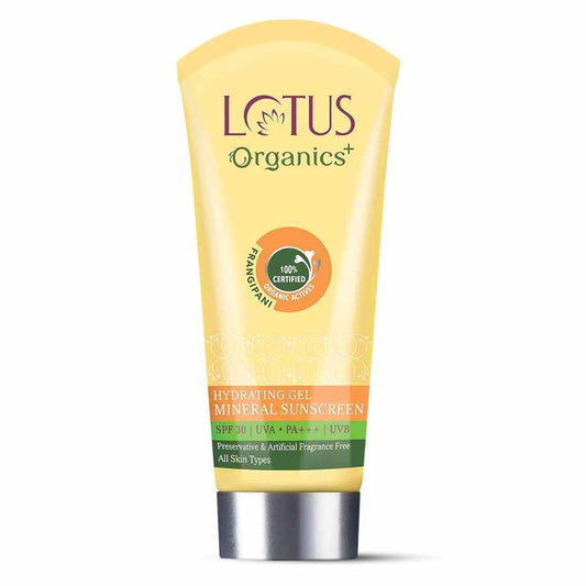 Lotus Organics+ Cosmetics Hydrating Gel Mineral Sunscreen SPF 30 PA+++ 100g