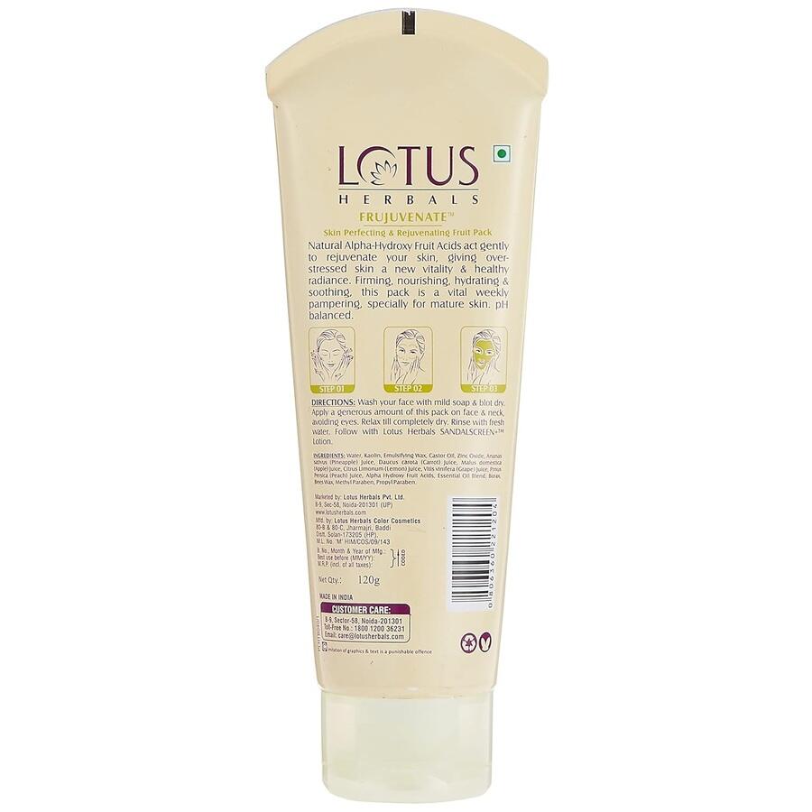 Lotus Herbals Cosmetics Frujuvenate Skin Perfecting and Rejuvenating Fruit Pack