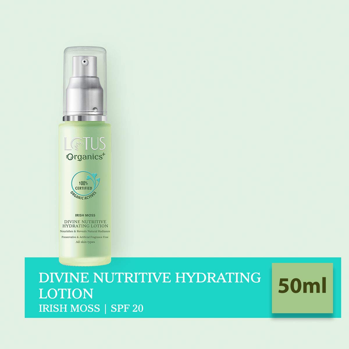 Lotus Organics+ Cosmetics Divine Nutritive Hydrating Lotion SPF-20 50