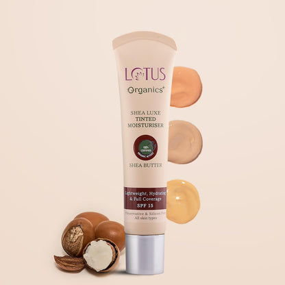Lotus Herbals Organics+ Shea Luxe Tinted Moisturiser SPF-15