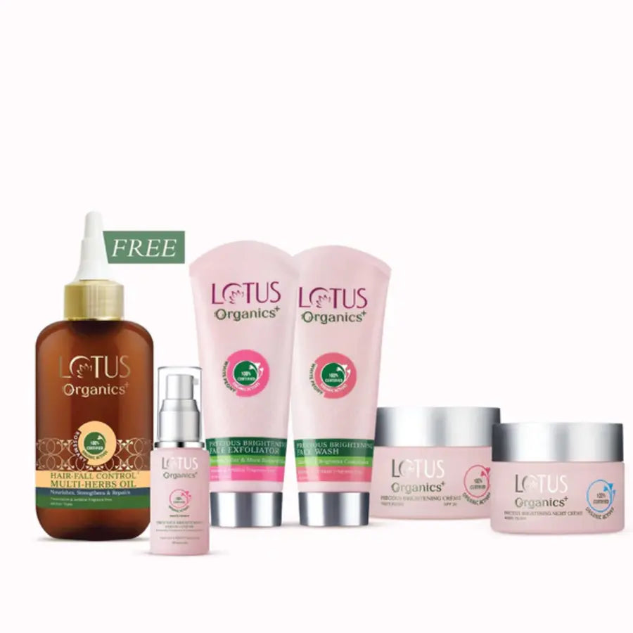Lotus Organics+ Cosmetics Precious Brightening Revive Radiance Set