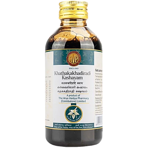 AVP Ayurvedic Khathakakhadiradi Kashayam Liquid 200ml