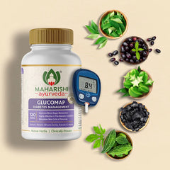 Maharishi Ayurveda Glucomap Potent Formulation for Blood Sugar Management 60 Tablets