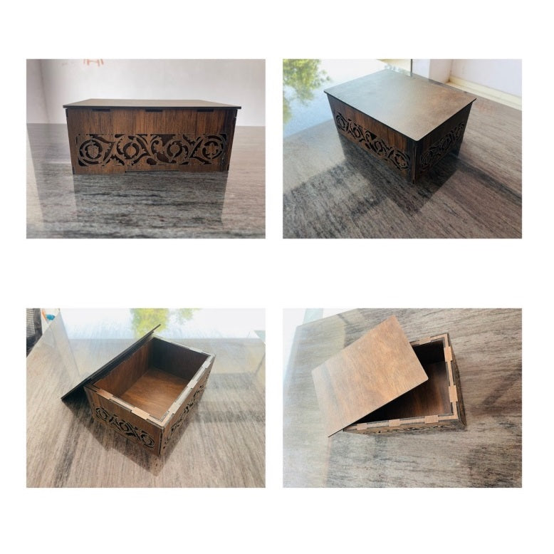 Wooden Decor Fancy Wooden Sweet Box Materials Mdf Pain