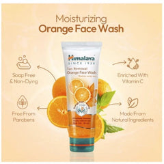Himalaya Herbal Ayurvedic Personal Care Tan Removal Orange reinigt effektiv und reduziert sichtbar die Bräune, Gesichtswaschmittel (flüssig)