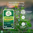 Organic India Tulsi Green Tea Honey Lemon 25 & 100 Teabags