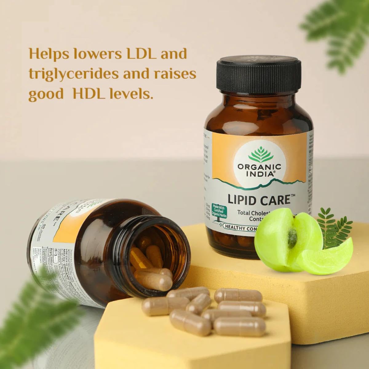 Organic India Ayurvedic Lipid Care Capsules