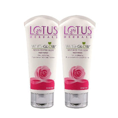 Lotus Herbals WhiteGlow 3-In-1 Deep Cleansing,Advance Pink Glow & Vitamin C Radiance Skin Whitening Facial Foam Face Wash For Sll Skin Types