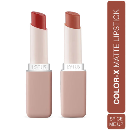 Lotus Make Up Cosmetics Color X Matte Lipstick Combo
