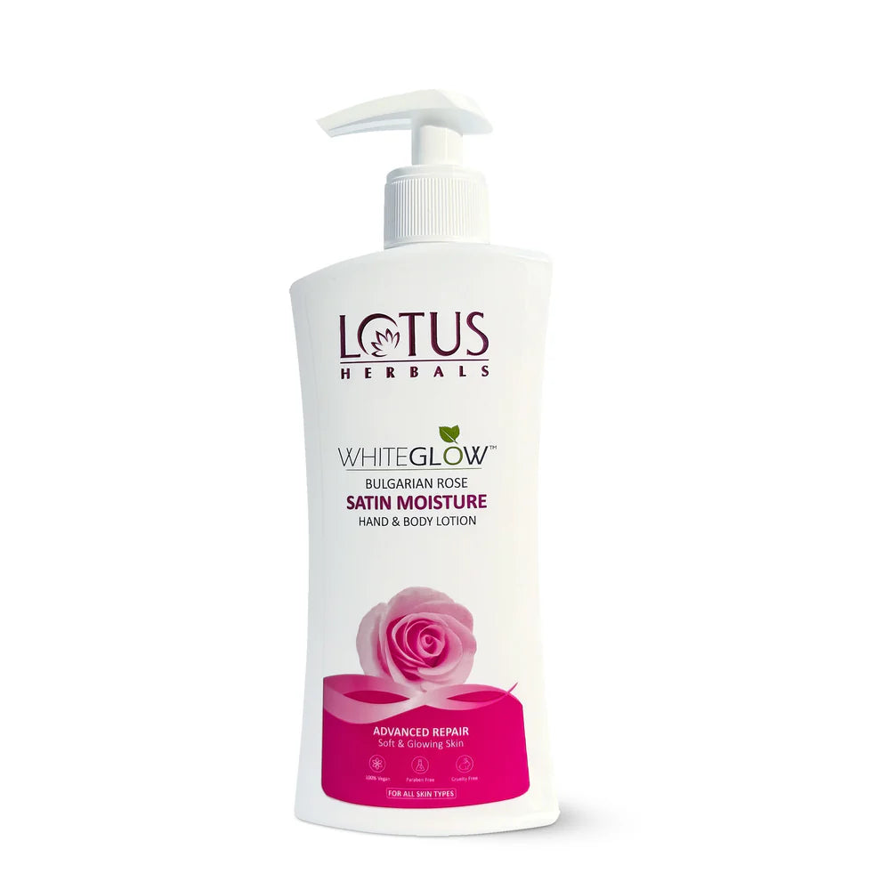 Lotus Herbals Cosmetics WhiteGlow Satin Moisture Hand & Body Lotion 270ml