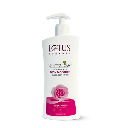 Lotus Herbals Cosmetics WhiteGlow Satin Moisture Hand & Body Lotion 270ml