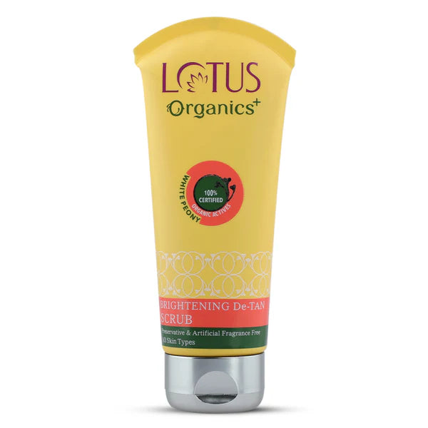 Lotus Organics+ Cosmetics Brightening De Tan Face Scrub 100g