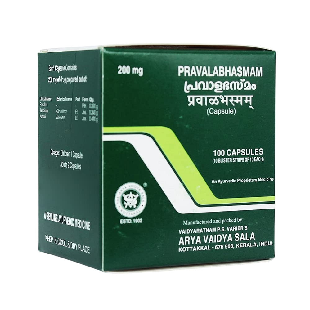 Kottakkal Ayurvedic Pravala Bhasmam Capsules
