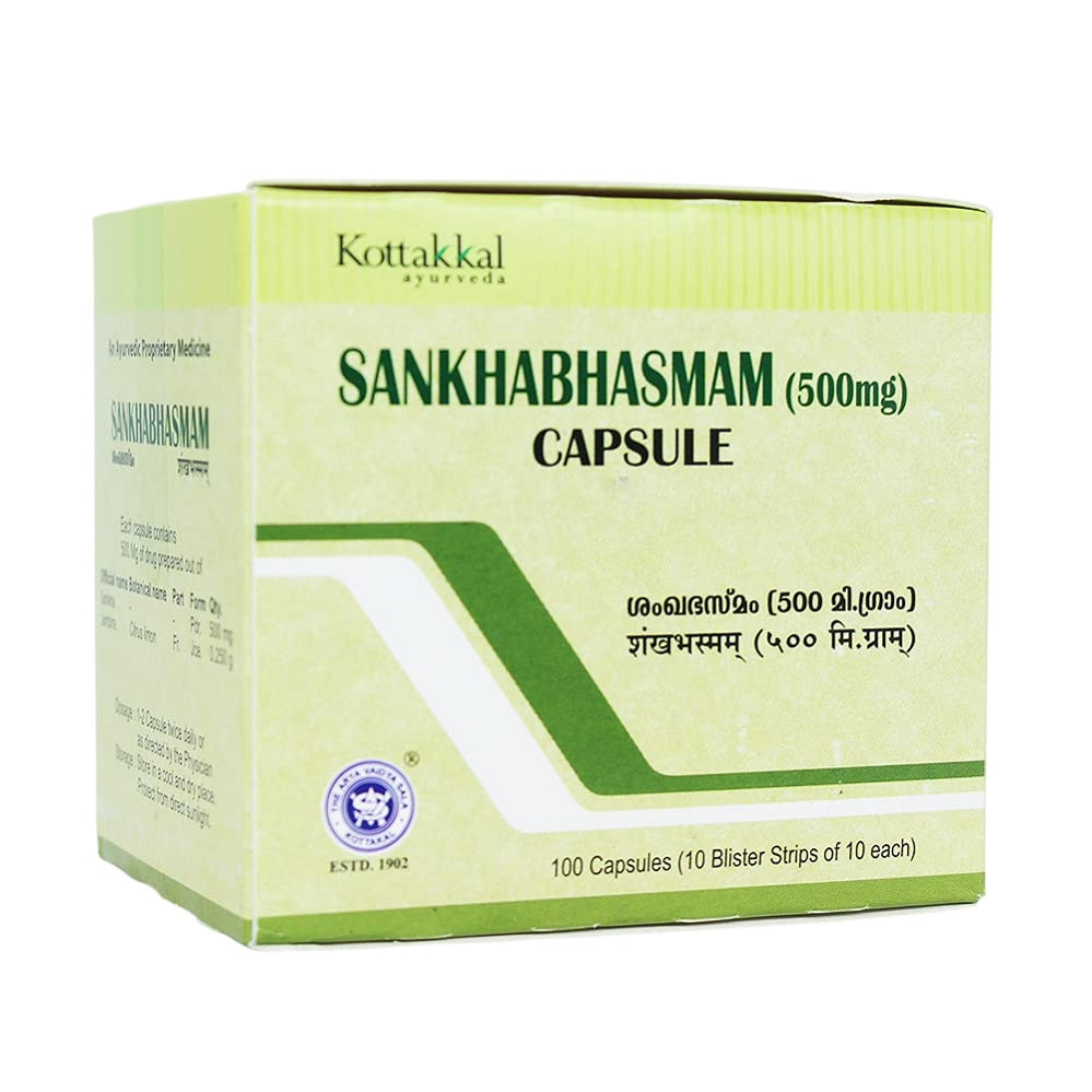 Kottakkal Ayurvedic Sankha Bhasmam 100 Capsules