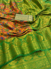 Болливудская индийская пакистанская этническая праздничная одежда в стиле из чистого мягкого шелка с сари/сари Sworshki, код C 44