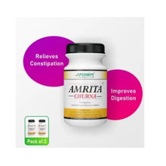 Apchem Amrita Ayurvedic Churna, wirksames ayurvedisches Heilmittel gegen Verstopfung und Verdauungstonikum für den Körper, 80 g