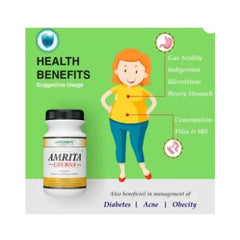 Apchem Amrita Ayurvedic Churna, wirksames ayurvedisches Heilmittel gegen Verstopfung und Verdauungstonikum für den Körper, 80 g
