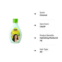 Aswini Homeo Pharmacy Hydrating,Moisturizing Scent Coconut Controls Hair Oil