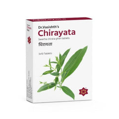 Dr.Vasishths ayurvedisches Chirayata 3 x 10 Tabletten