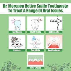 Зубная паста Dr.Morepen Active Smile обогащает 17 мощных трав, 100 г