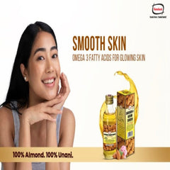 Hamdard Ayurvedisches Raughan-E-Badam Shireen Süßmandelöl für Körper und Haut, 100 % reines und natürliches Öl, verbessert das Gedächtnis