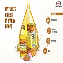 Hamdard Ayurvedic Raughan-E-Badam Shireen Sweet Almond Oil for Body,Skin 100% Pure & Natural Oil Enhances Memory