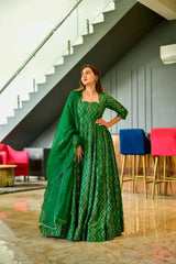 Болливудское индийское пакистанское этническое праздничное платье женское мягкое чистое красивое и элегантное шелковое платье Anarkali
