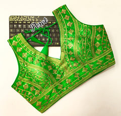 Bollywood indische pakistanische ethnische Partykleidung Frauen weiche reine Fantam schwere Seidensari/Sari/Saris-Bluse