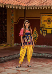 Болливудская индийская пакистанская этническая праздничная одежда из мягкой ткани Khadi Kath Putli, женские брюки Kedia и брюки-тюльпаны, коллекции Navratri