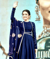 Болливудское индийское пакистанское этническое праздничное платье женское мягкое платье из чистого жоржета
