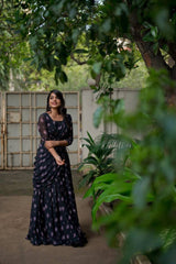 Болливудская индийская пакистанская этническая праздничная одежда женская мягкая концепция из искусственного жоржета с платьем Dupatta и платьем с поясом