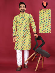 Болливудская индийская пакистанская этническая праздничная одежда из чистого мягкого насыщенного хлопка, мужская пижама из хлопка Курта, хлопок