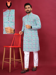 Bollywood Indische Pakistanische Ethnische Party Tragen Reine Weiche Reiche Baumwolle Männer Kurta Baumwolle Pyjama Baumwolle