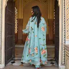 Bollywood Indische Pakistanische Ethnische Party Tragen Frauen Weiche Reine Tubby Organza Anzug Kleid