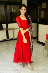 Bollywood Indische Pakistanische Ethno Partykleidung Damen Weiches reines 1000 Butti Georgette Kleid mit Dupatta Kleid