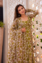 Bollywood Indian Pakistani Ethnic Party Wear Women Soft Pure Faux Georgette Floral Suit Kurta & Dupatta Dress