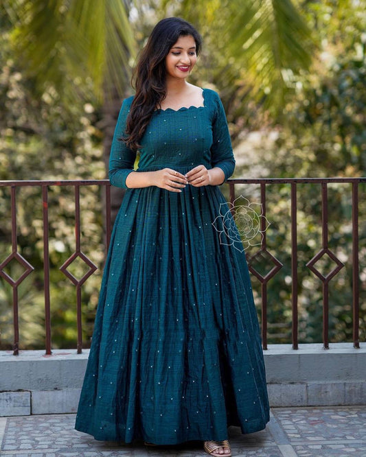 Bollywood Indische Pakistanische Ethnische Party Tragen Frauen Weiche Reine Georgette Maxi Kleid