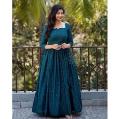 Bollywood Indian Pakistani Ethnic Party Wear Women Soft Pure Georgette Maxi Dress