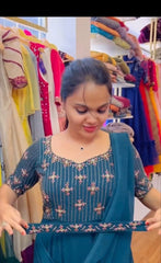 Болливудское индийское пакистанское этническое праздничное платье женское мягкое платье из чистого жоржета с платьем Dupatta