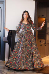 Bollywood Indian Pakistani Ethnic Party Wear Women Soft Pure Rayon Maxi Dress