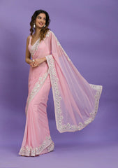 Bollywood Indian Pakistani Ethnic Party Wear Soft Pure Georgette Women & Girls Saree/Saris/Sari