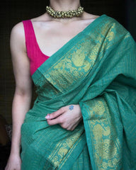 Болливудская индийская пакистанская этническая праздничная одежда из мягкого чистого южного шелка сари/сари для женщин и девочек