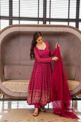 Bollywood Indian Pakistani Ethnic Party Wear Women Soft Pure Georgette Maha Rani Suit With Dupatta Dress