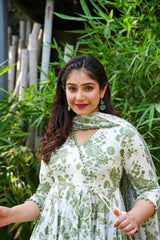 Bollywood Indische Pakistanische Ethnische Party Tragen Weiche Reine Musselin Baumwolle Anzug Kleid